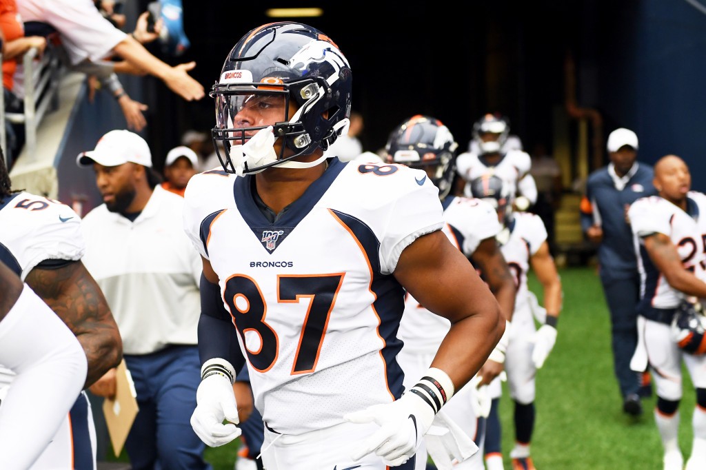 Broncos Briefs Rookie TE Noah Fant sustains foot injury