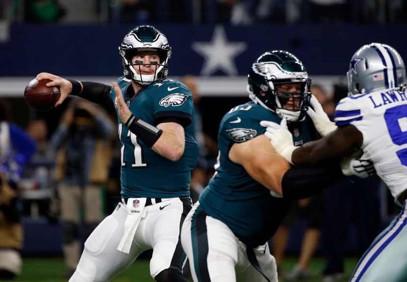 Carson Wentz, Eagles Roll Over Cowboys After Losing Kicker