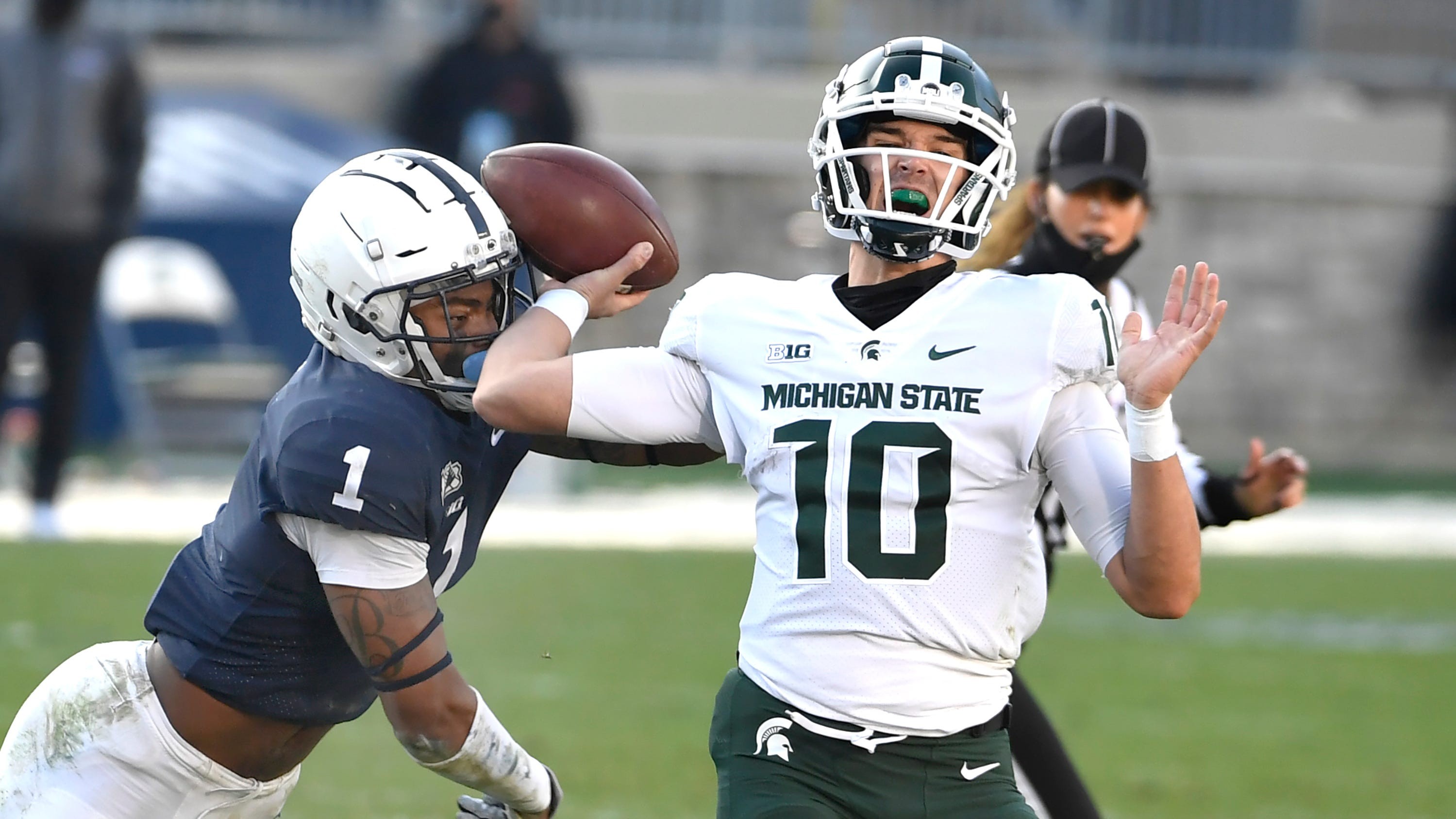 Michigan State Football Stock Watch Qb Payton Thorne Stars Rg Matt Carrick Struggles 