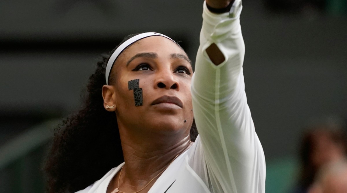 Likely Reason Serena Williams Has Tape on Her Face at Wimbledon