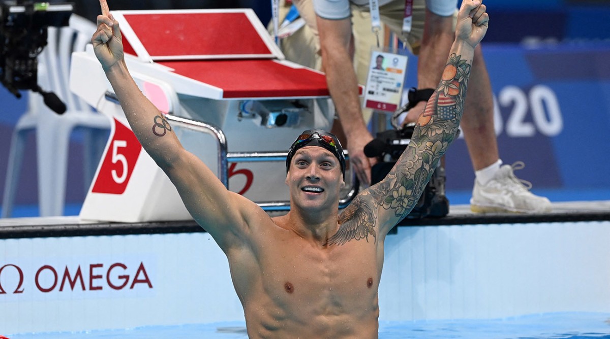 Caeleb Dressel Sets Olympics Record, Wins Gold in 100M Freestyle