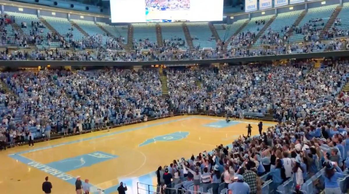 Watch Fans Celebrate On Dean Dome Floor, Franklin Street After UNC