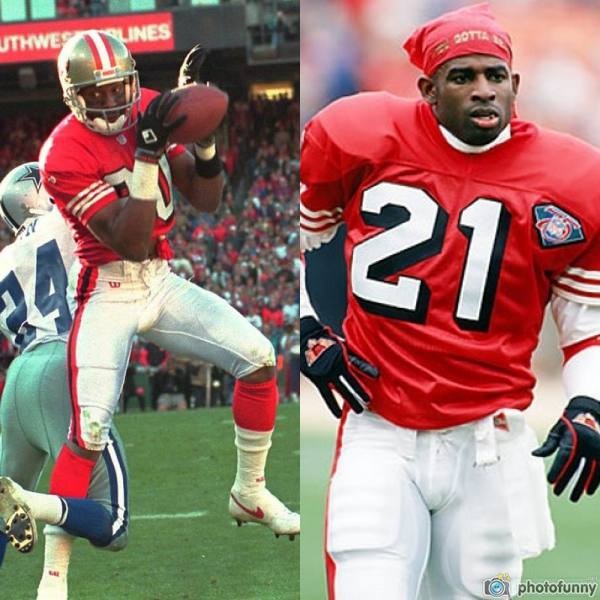 GQ Sports on X: Jerry Rice and Deion Sanders, 1994   / X