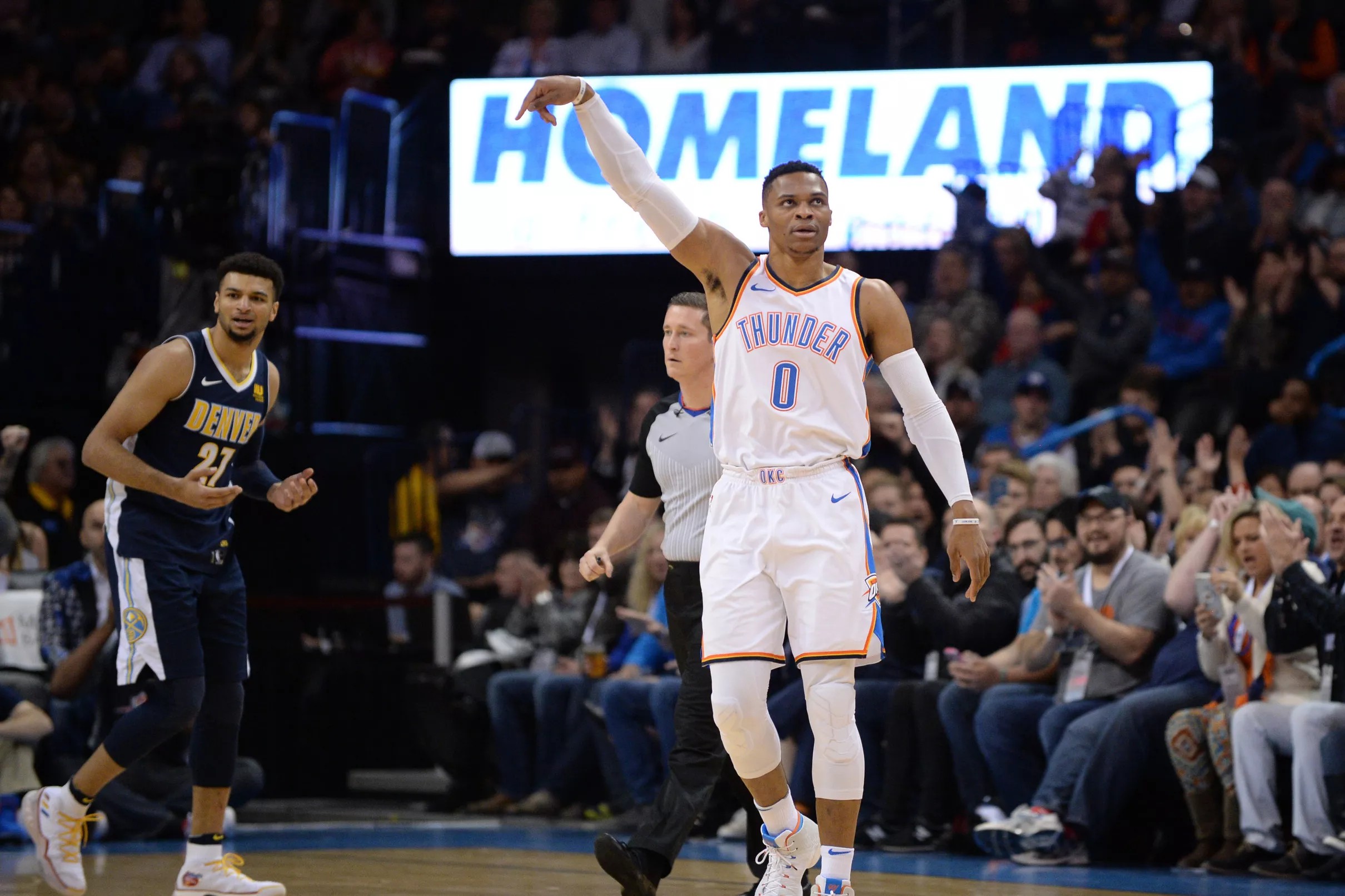 Thunder vs Nuggets, final score Russell Westbrook leads OKC to win, 9594