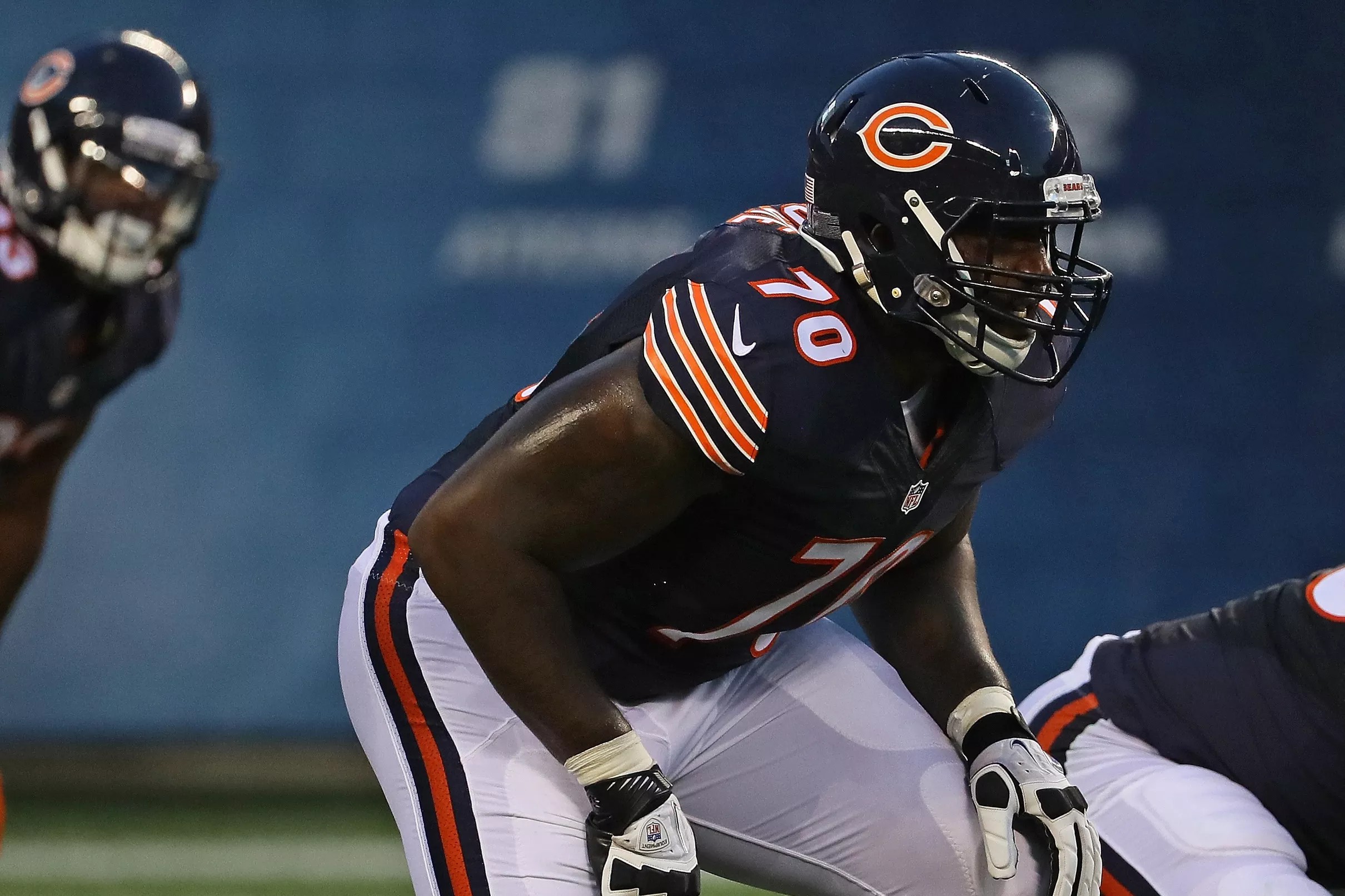 Where would you rank the Bears tackles in pass protection?