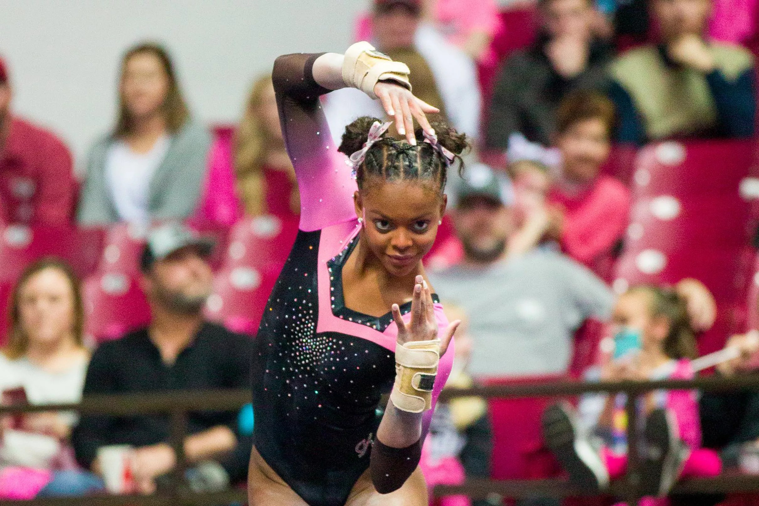 Sweeping the floor Florida gymnastics scores first win at Alabama in