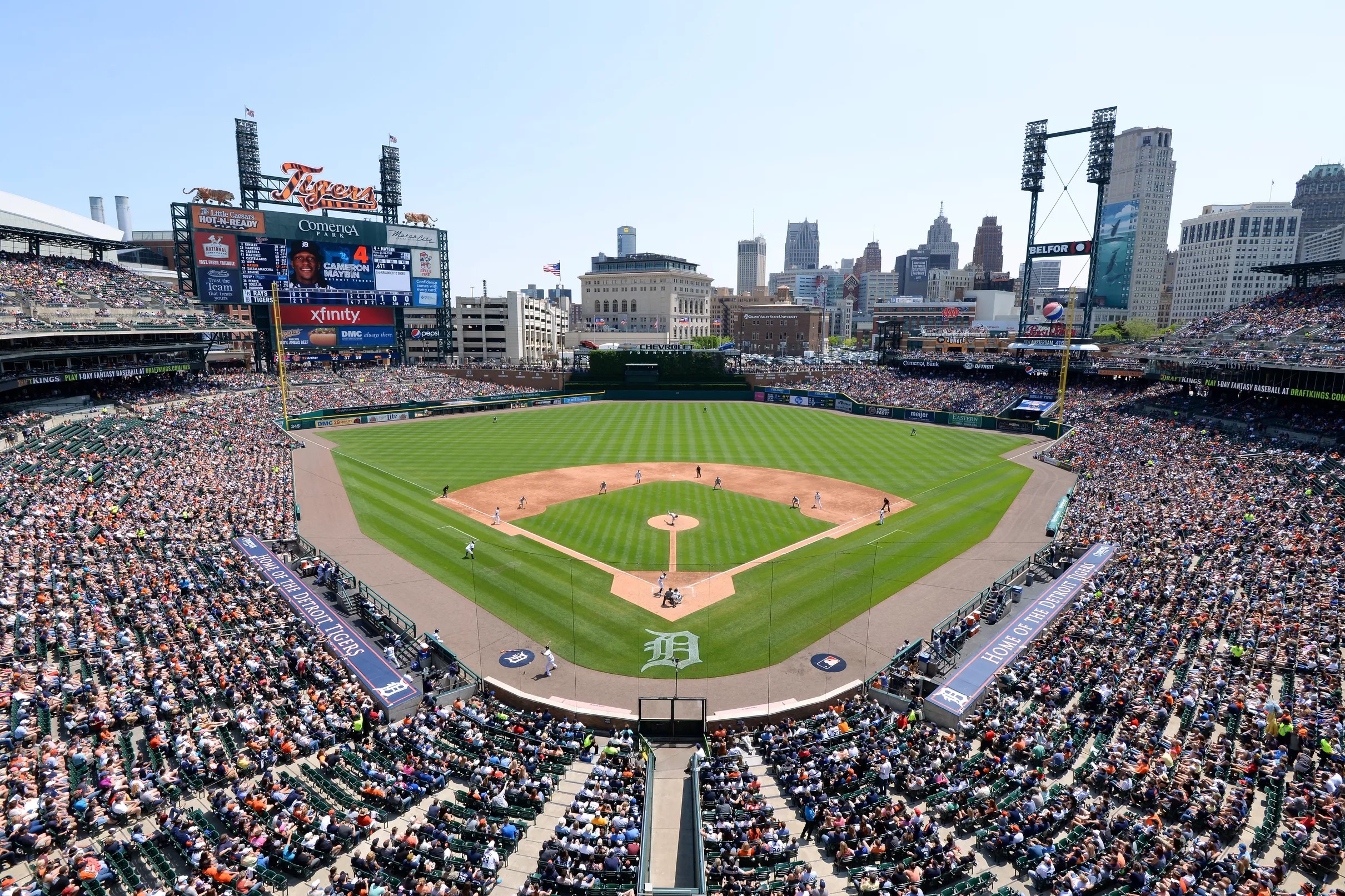 Tigers have extended safety netting at Comerica Park