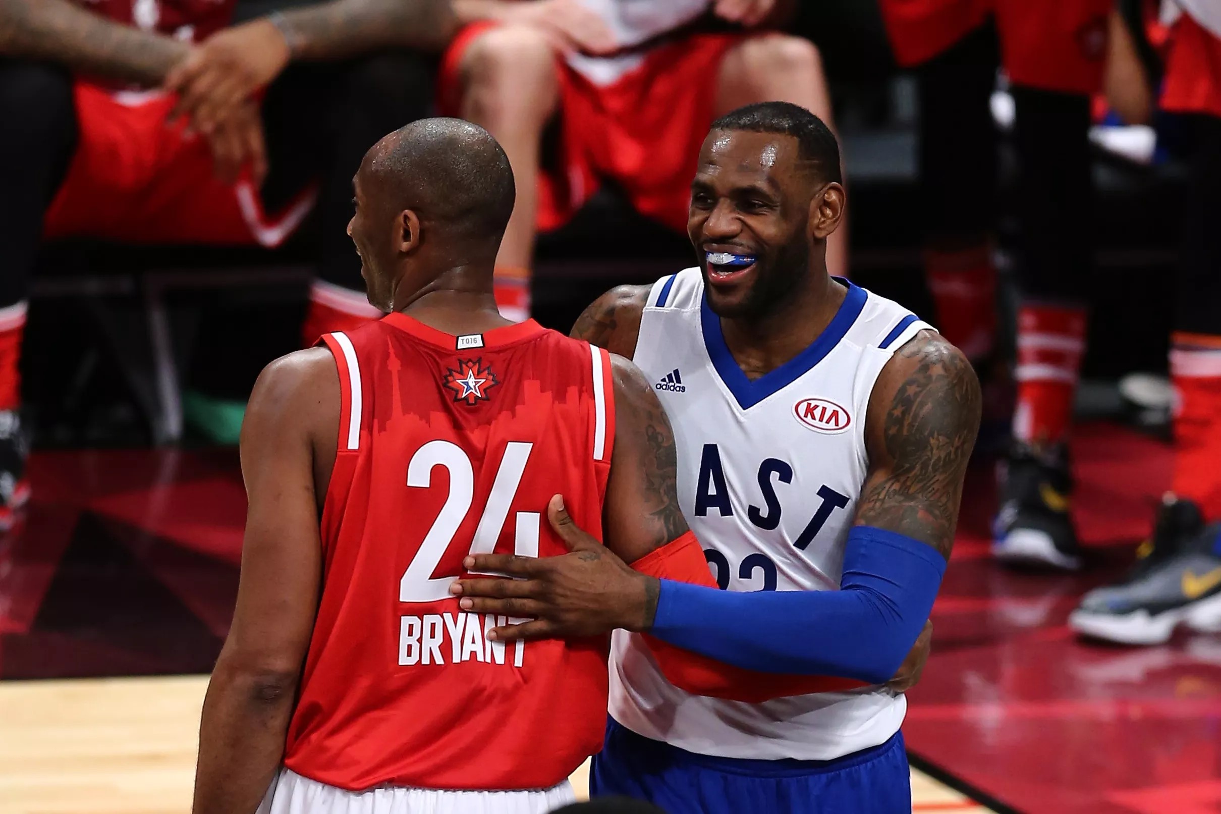 Kobe Bryant and LeBron James remember when they fell in love with