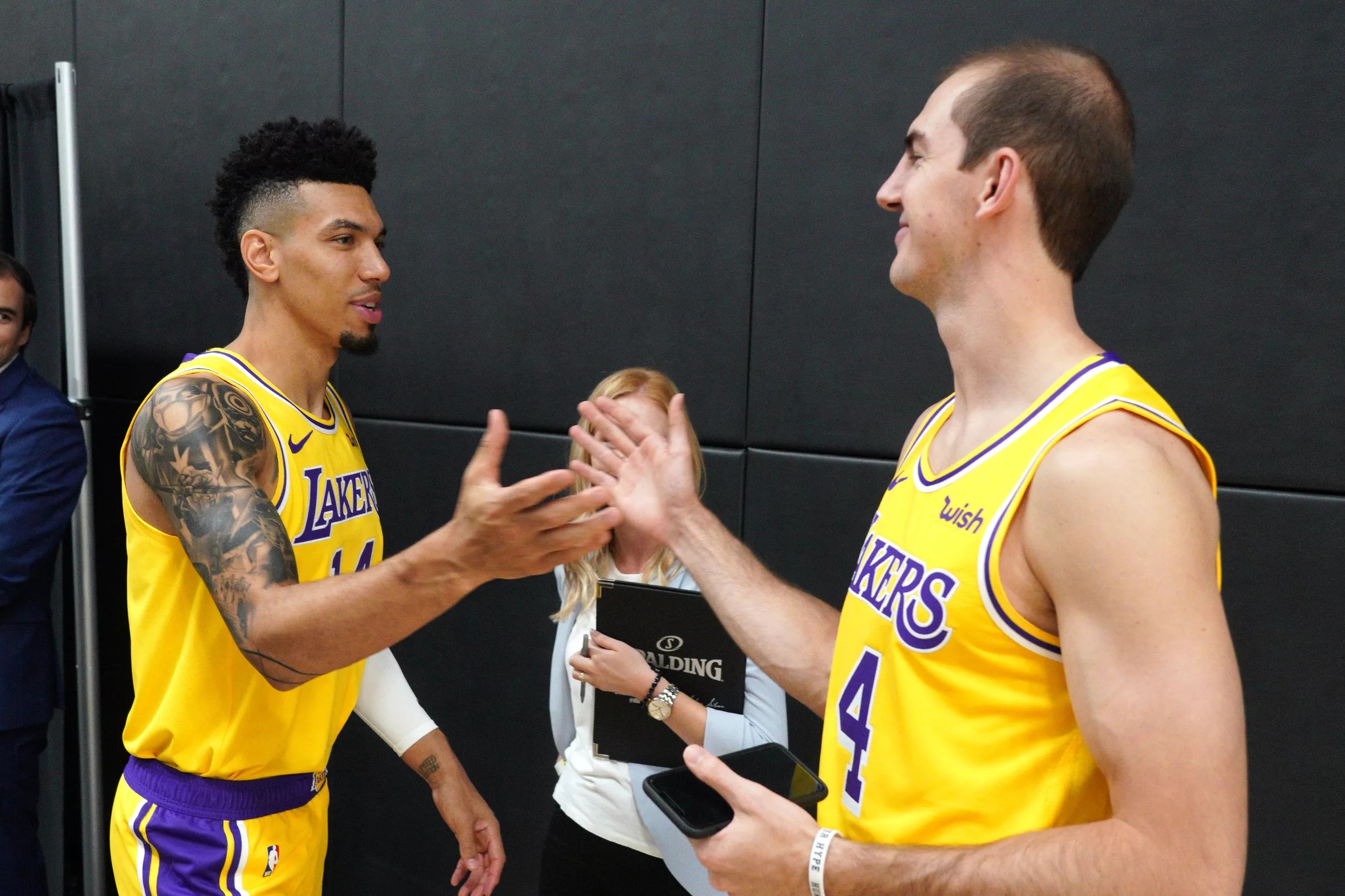 Danny Green and Alex Caruso have a special handshake based on how