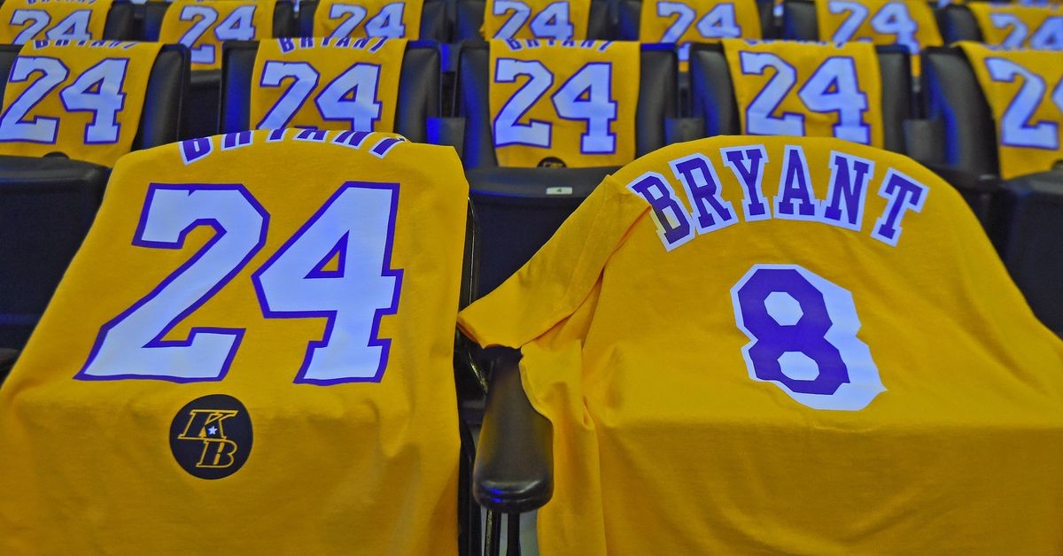 Lakers debut new jersey patches, court logo to memorialize Kobe Bryant