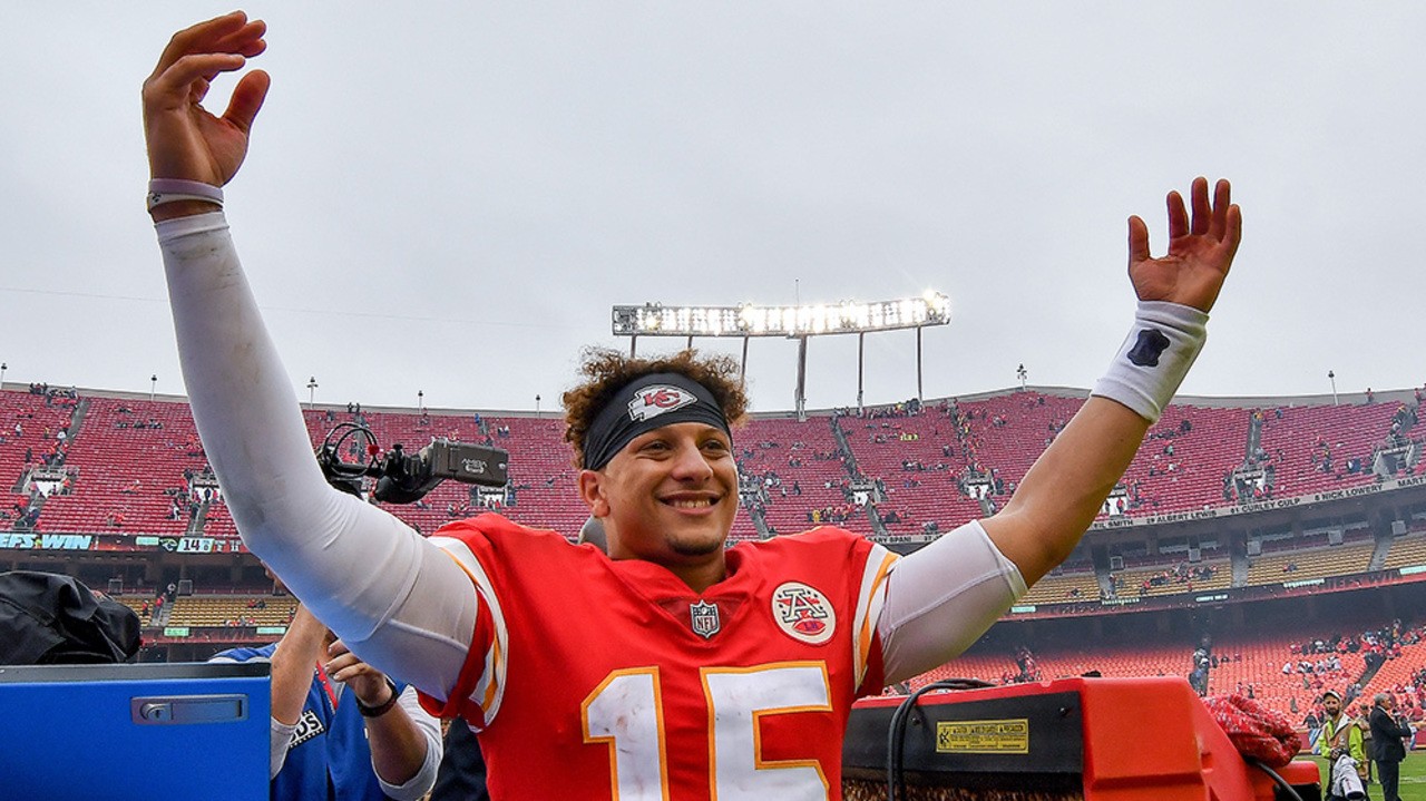 Two interceptions? OK, so maybe Chiefs QB Patrick Mahomes is human. But