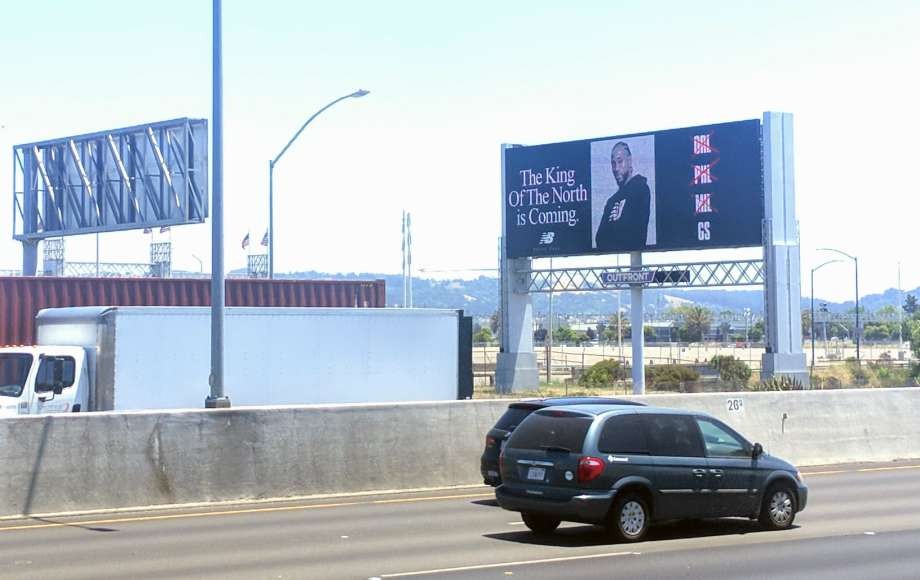 king of the north kawhi billboard