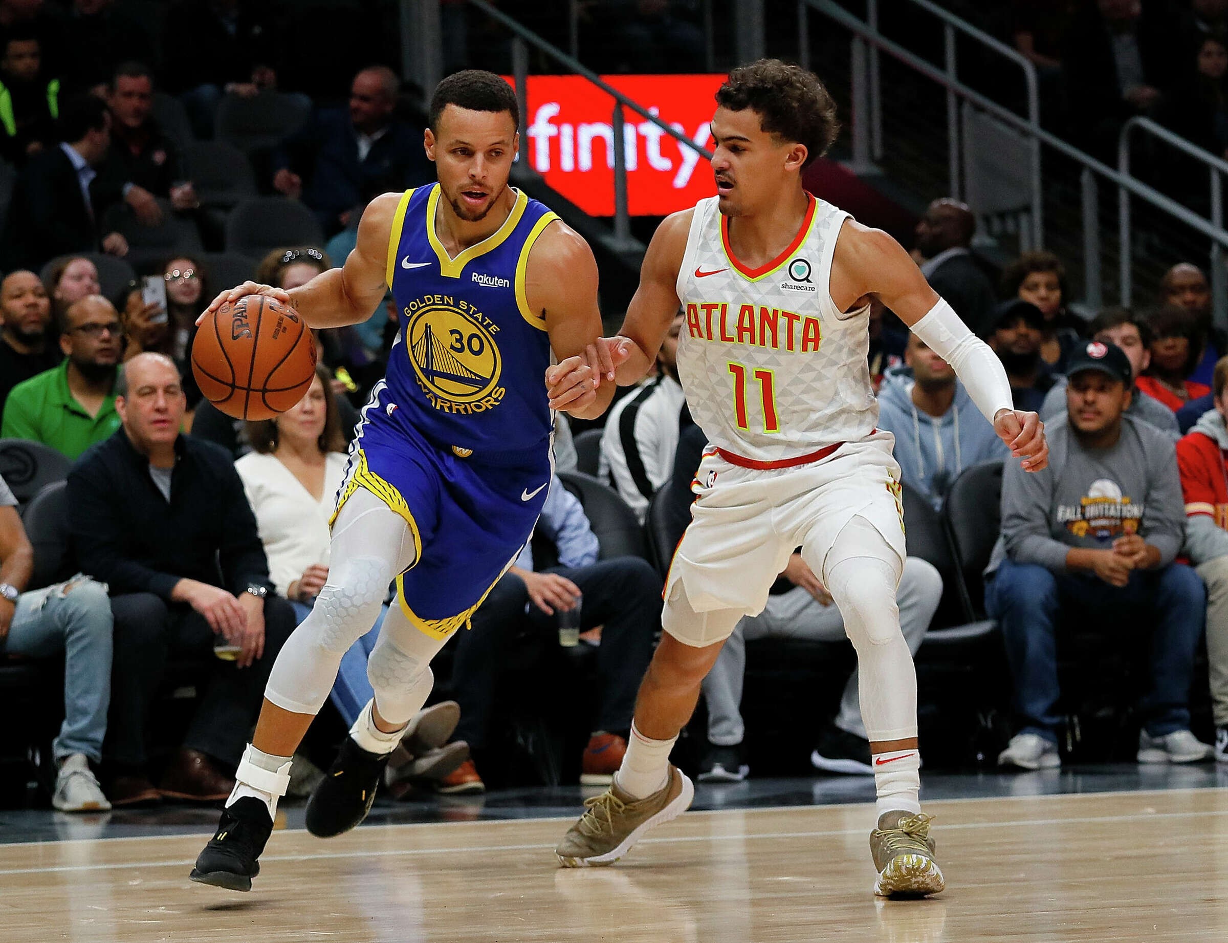 Steph Curry 'definitely' Not As Good A Playmaker As Trae Young, Hawks ...