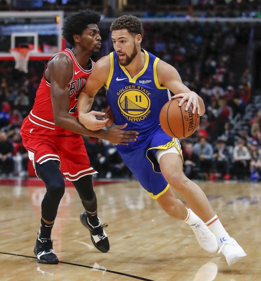 Klay Thompson Sets Nba Record With Three Pointers In Rout Of Bulls