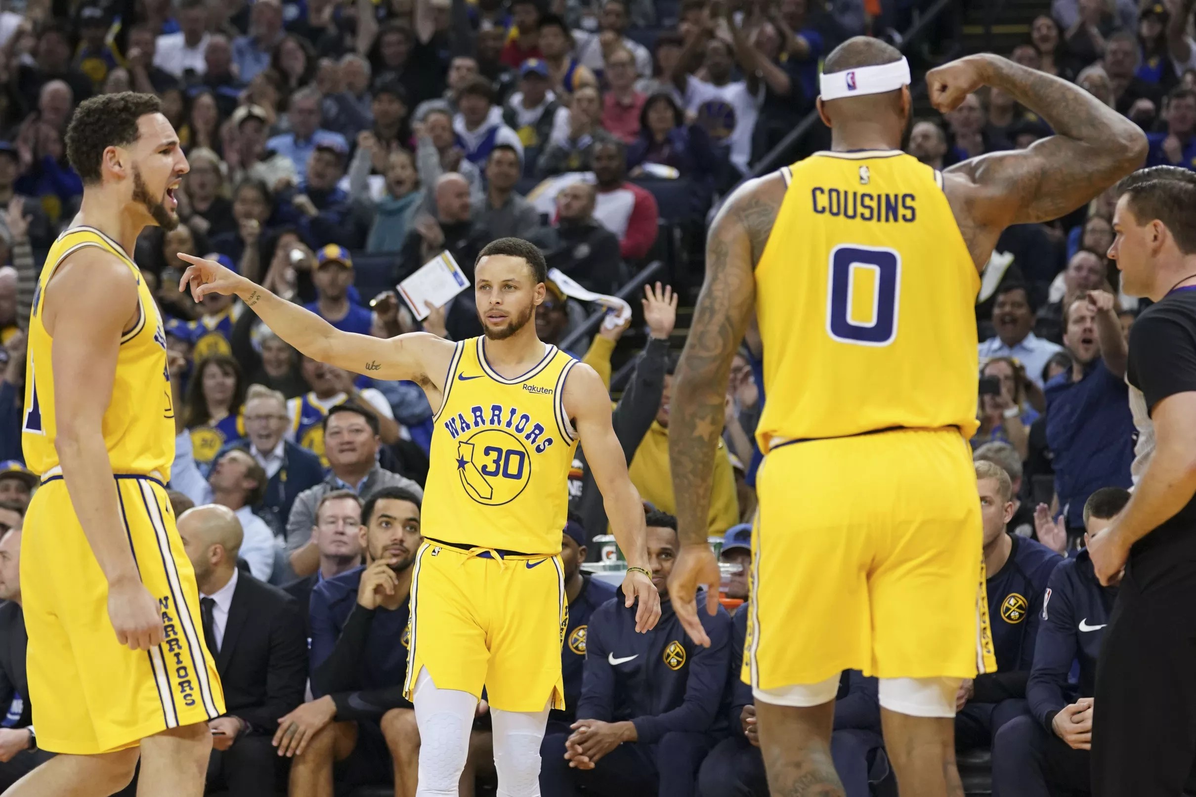 Analysis Warriors send message with blowout win over Denver Nuggets