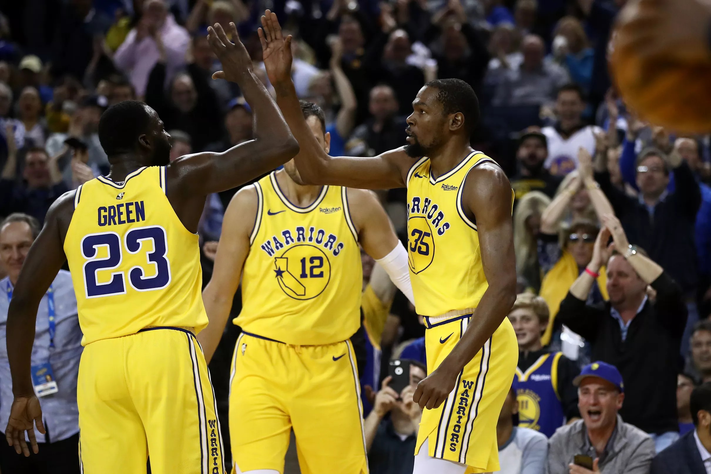Warriors final score 116 102 as they blast the Denver Nuggets out of