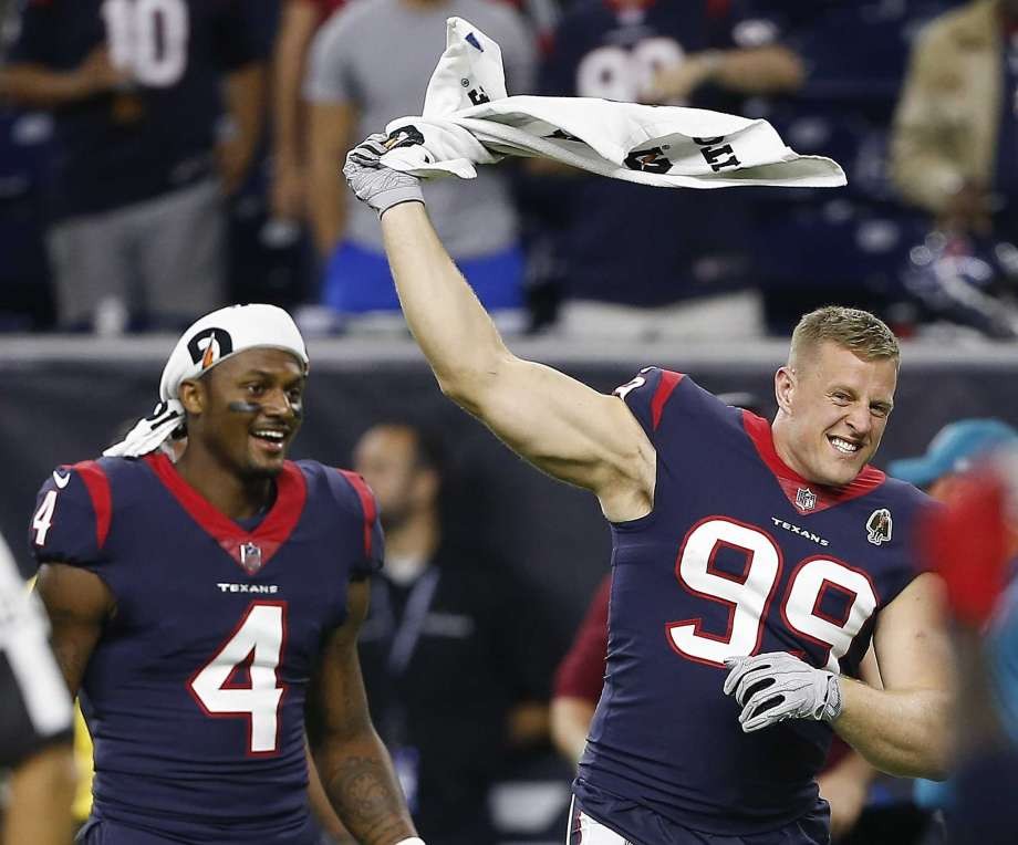 Texans' team captains include J.J. Watt, Tyrann Mathieu, Deshaun Watson