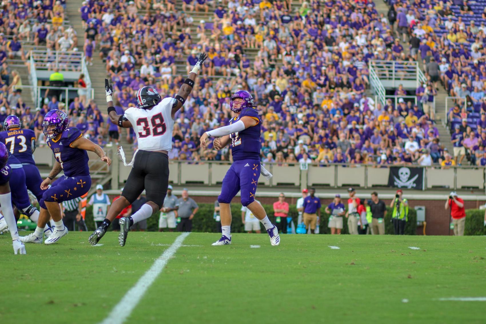 ECU football readies to back alumni