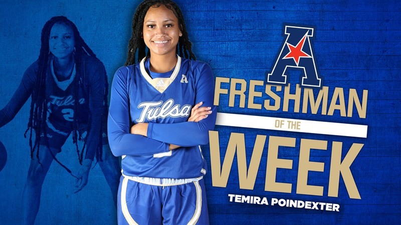 Tulsas Poindexter Named The American Freshman Of The Week Wyvette Mayberry Tabbed To Honor Roll 