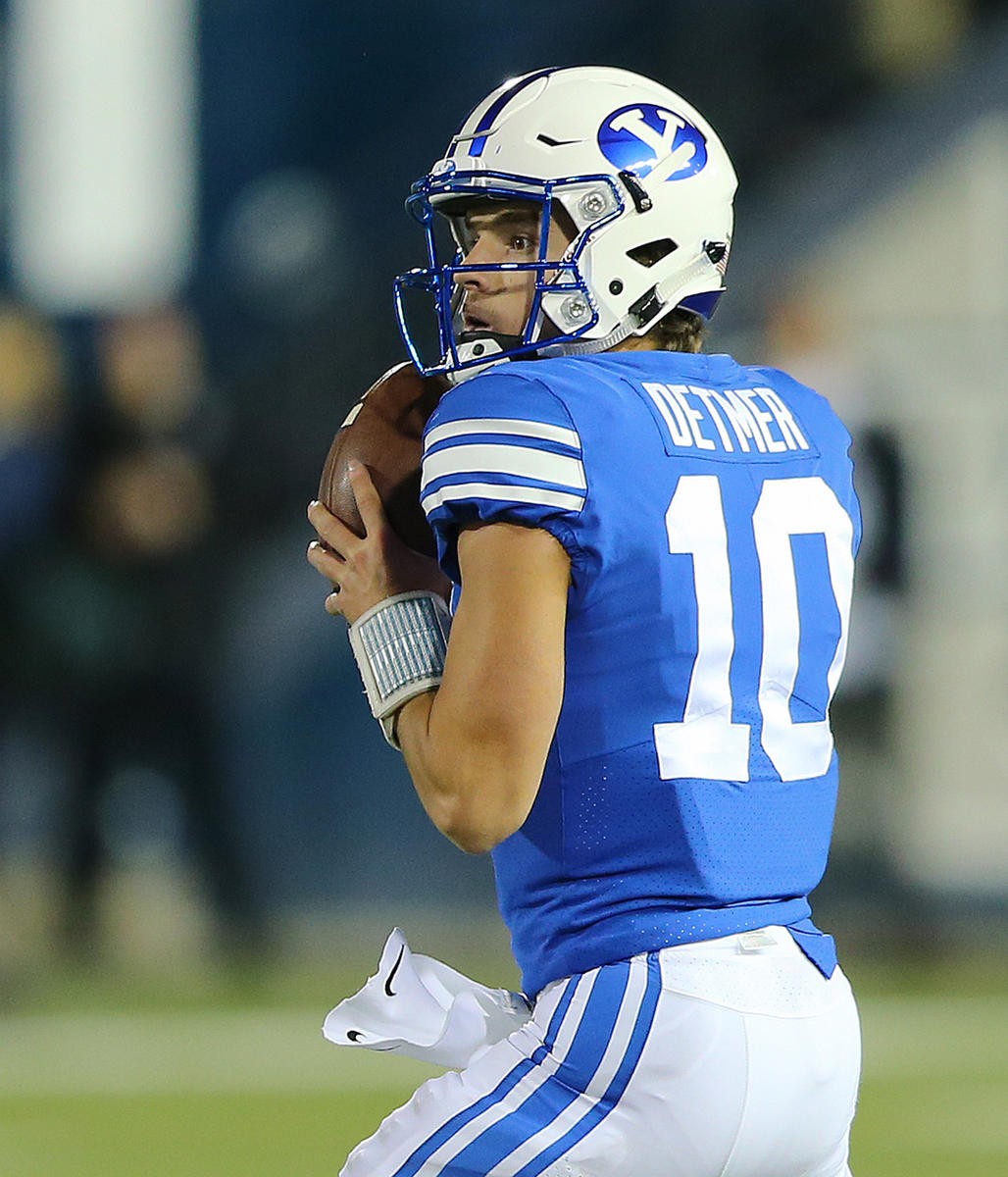 Yahoo Sports College Football on X: Koy Detmer Jr. is playing QB for BYU  right now. He does not have a neckbeard like his father, legendary  Philadelphia Eagles holder Koy Detmer.  /