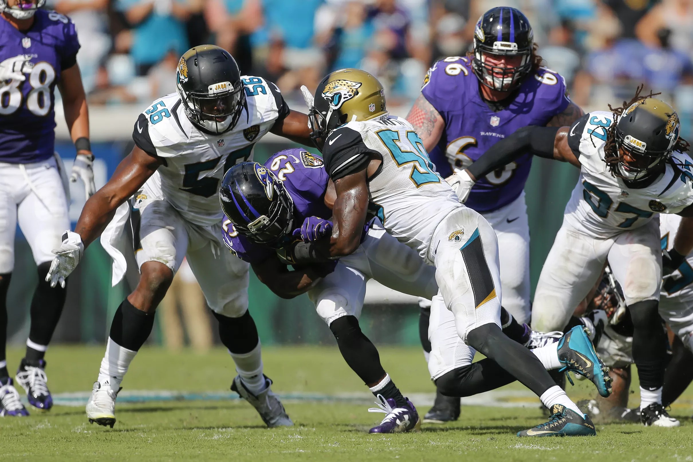 Jaguars vs. Ravens series history AFC Central rivals meet again