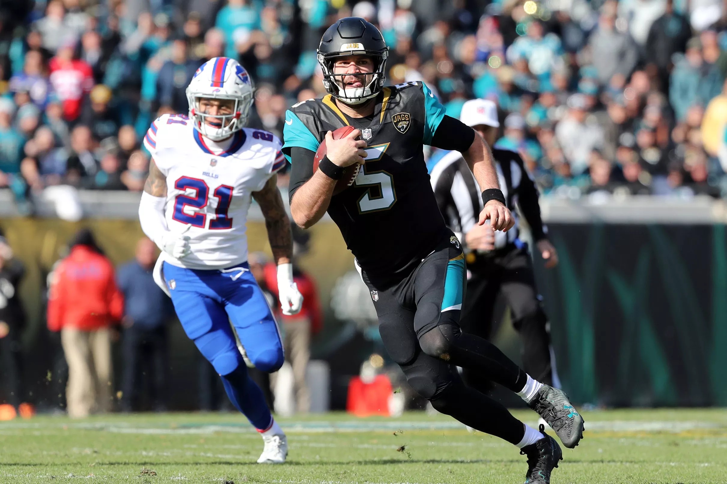 Steelers concerned about Blake Bortles scrambling ability.