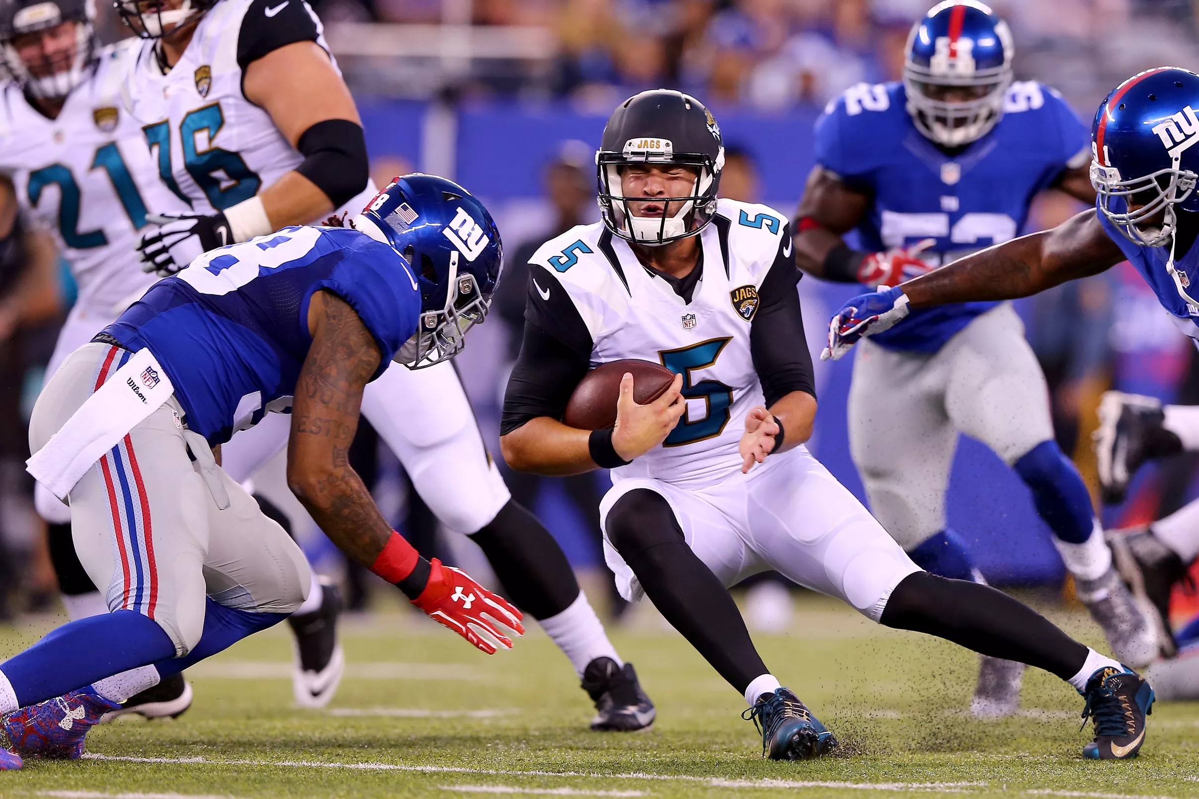 Jacksonville Jaguars vs. New York Giants series history alltime head