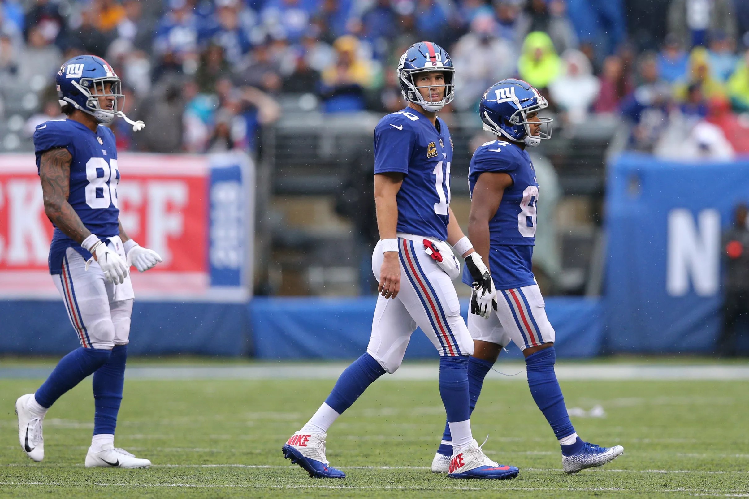 Jacksonville Jaguars vs. New York Giants Defense stops Eli Manning, Odell Beckham, Jr. on