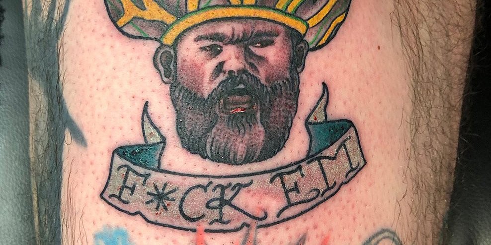Eagles Fan Honors Jason Kelce's Epic Speech By Getting A Tattoo - Crossing  Broad