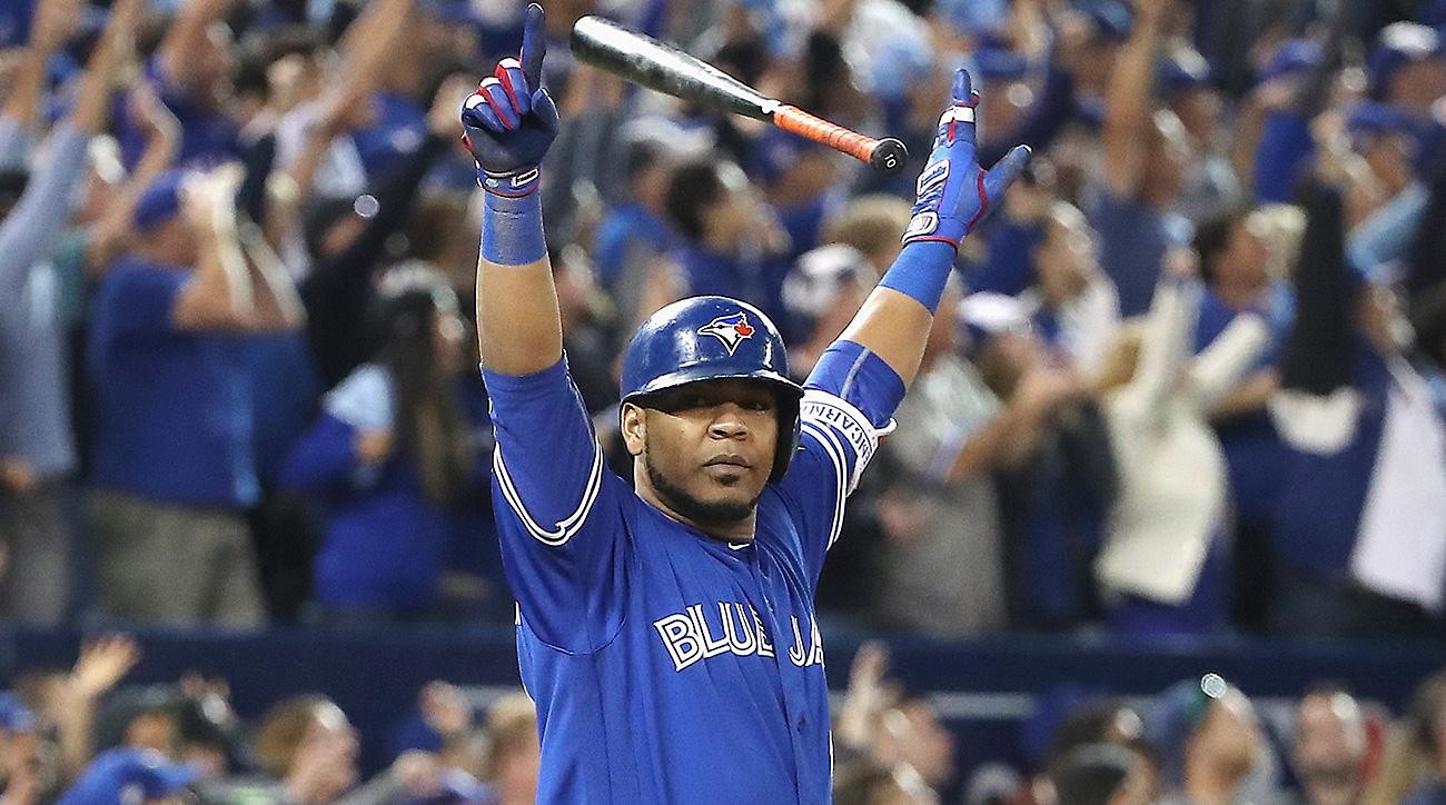 Watch Edwin Encarnacion hits walkoff home run, Blue Jays win AL wild