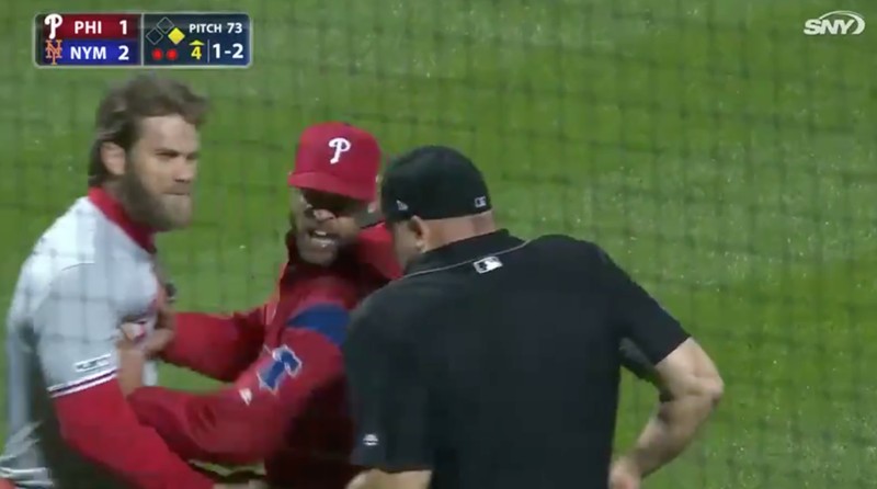 Watch Bryce Harper Ejected In Phillies Vs Mets