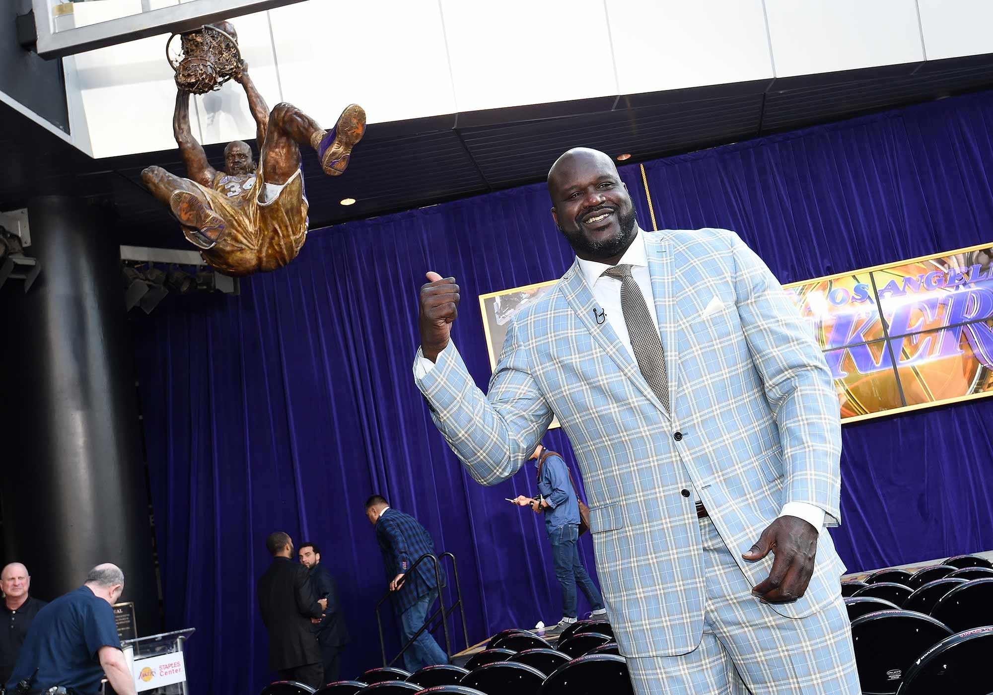 Shaq Immortalized With Statue, But Still Bothered By What-Ifs.