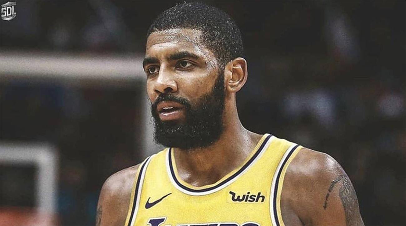kyrie irving in lakers jersey