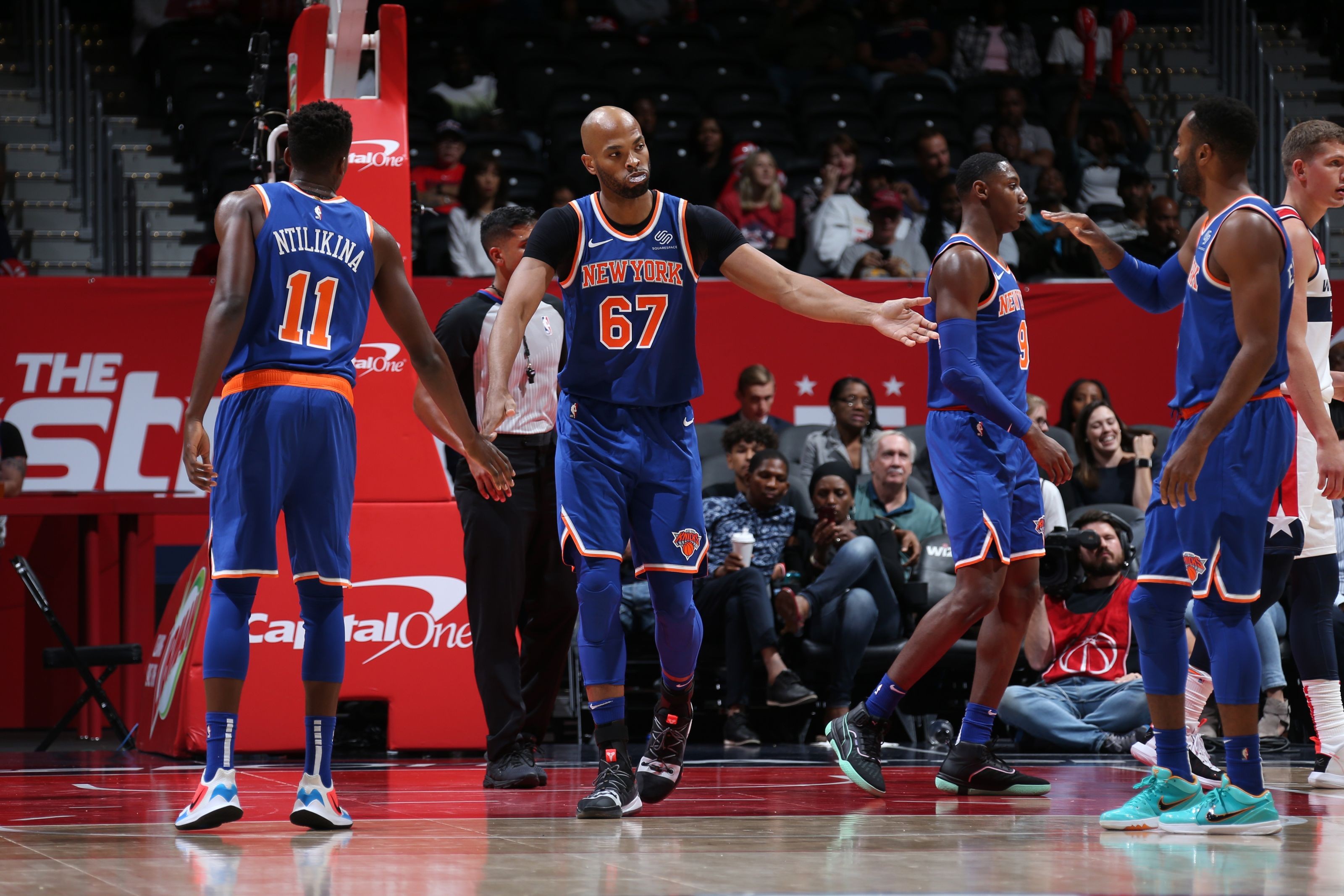 New York Knicks win confidently in preseason opener against Wizards