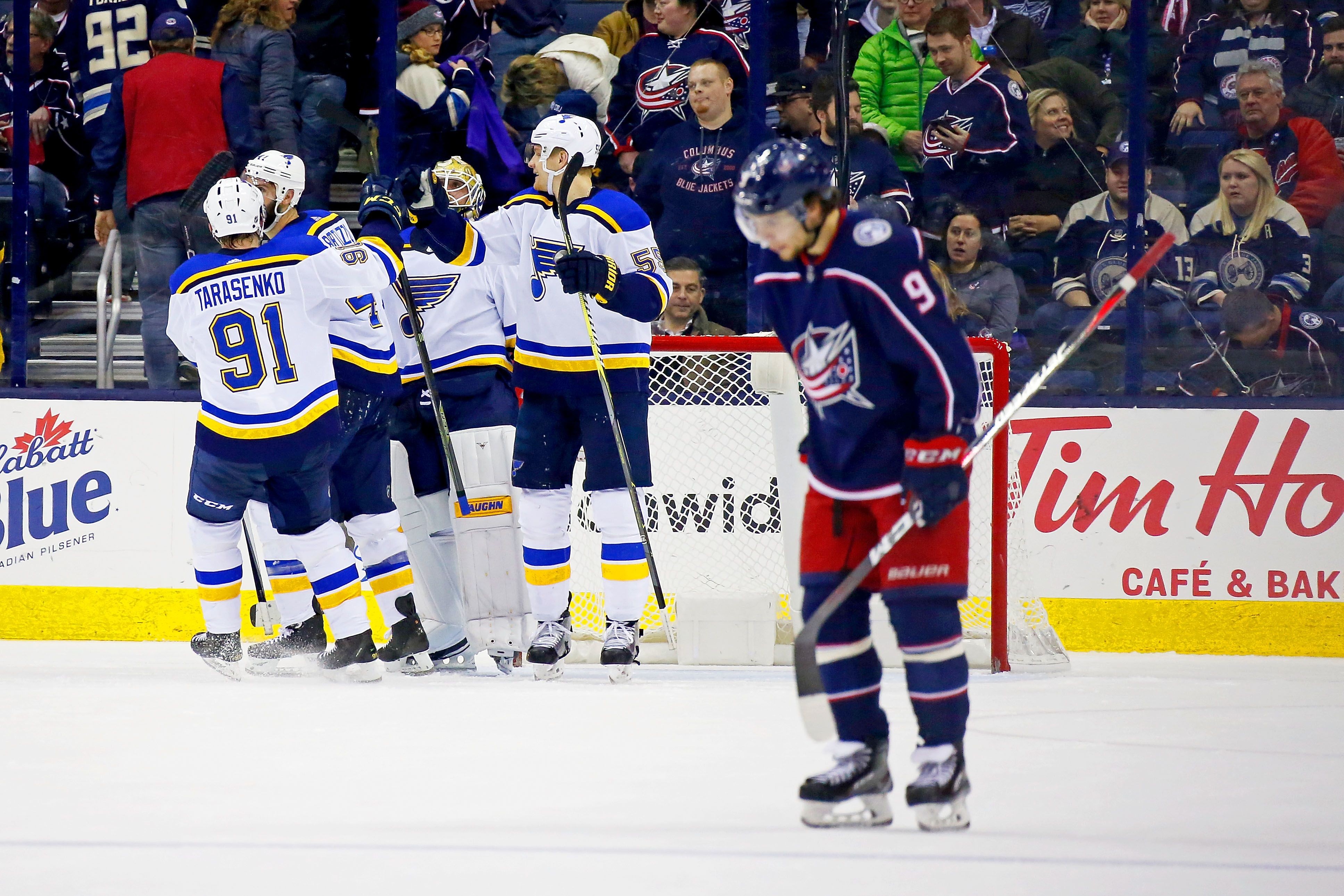 Columbus Blue Jackets Massive Win Streak Ends With Blues Loss