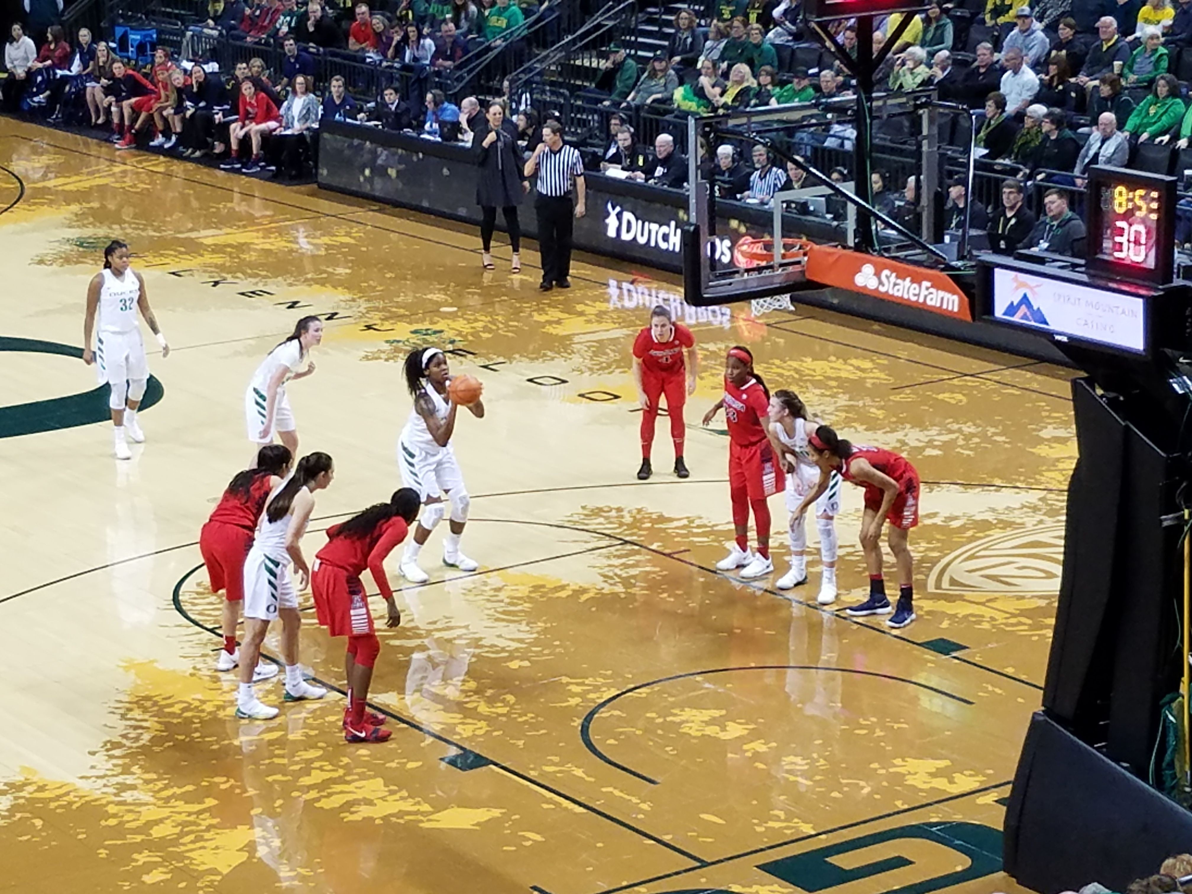 Ruthy Hebard Scores DoubleDouble In Oregon Ducks Win At Washington