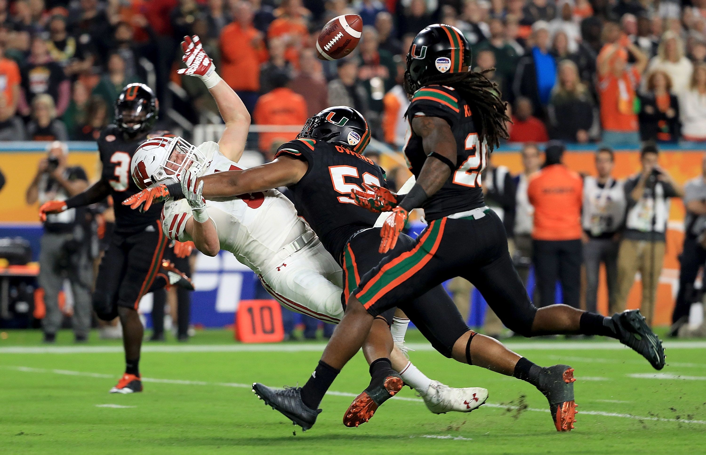 Miami Hurricanes defensive line far ahead of offensive line