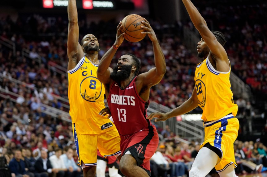 Warriors 3 Big Things Burks Pops But Harden Rockets Expose Baby