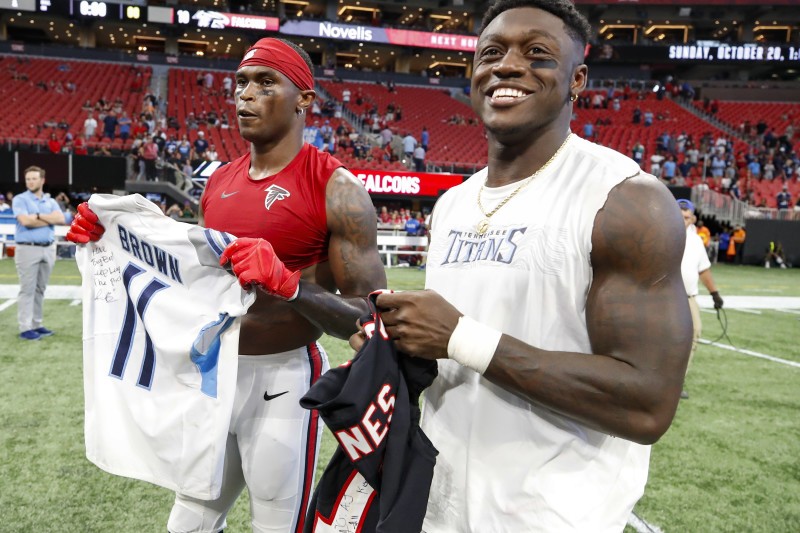 A.J. Brown on Julio Jones, No. 11 Titans Jersey: 'Trying to Be a Good  Teammate