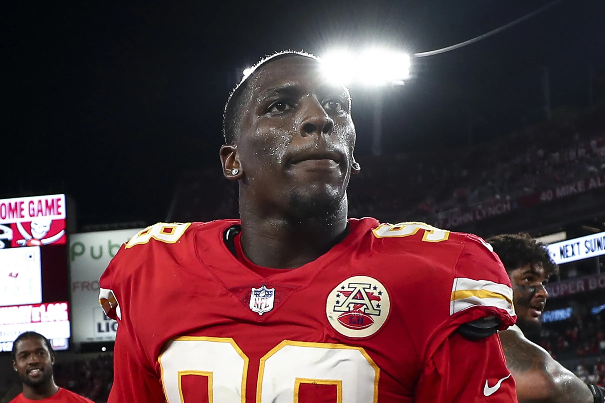 Tershawn Wharton missed Friday's Chiefs practice; 4 others also out