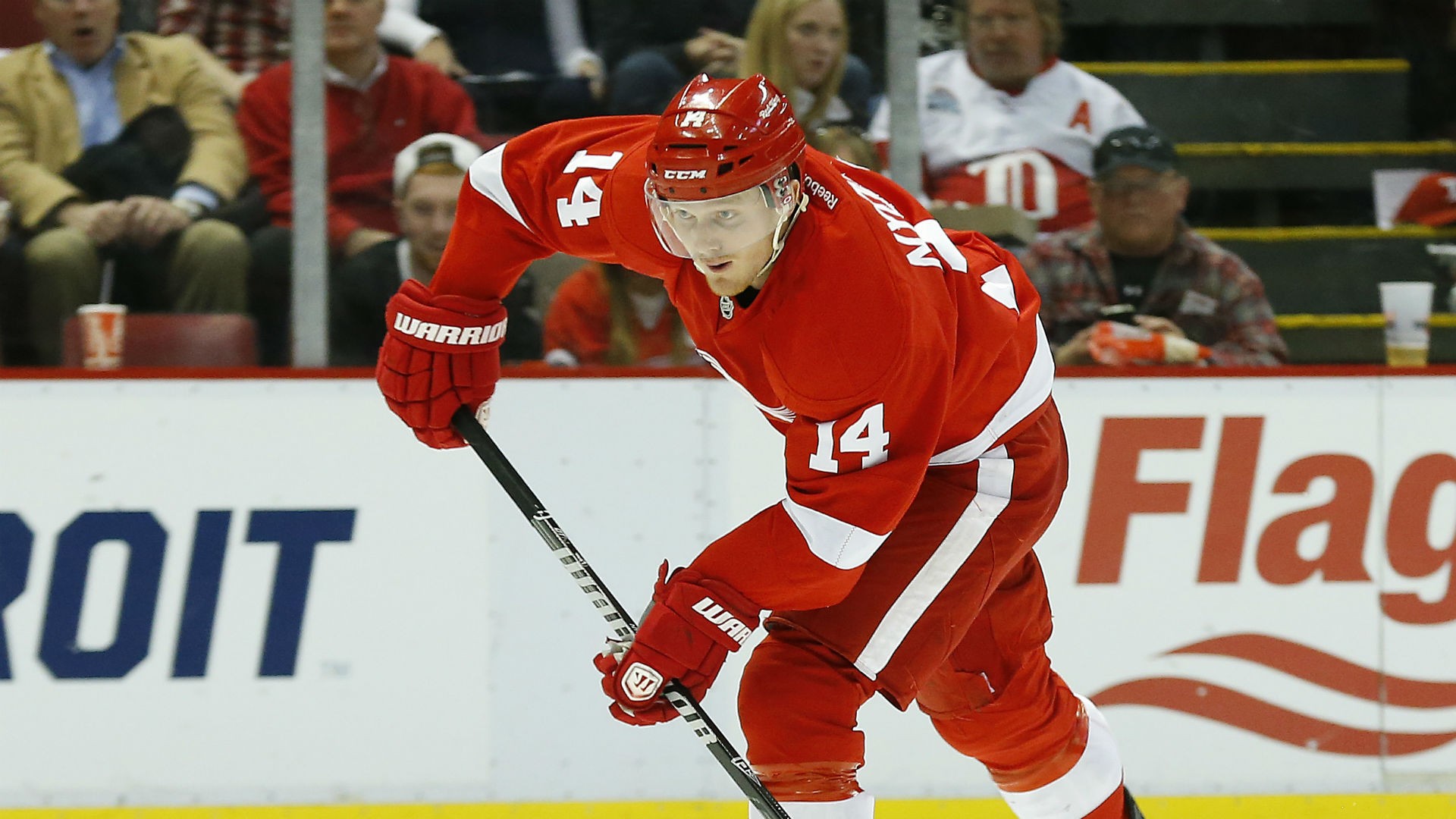 Nyquist's namesake, Red Wings forward Gustav Nyquist, is a good hockey