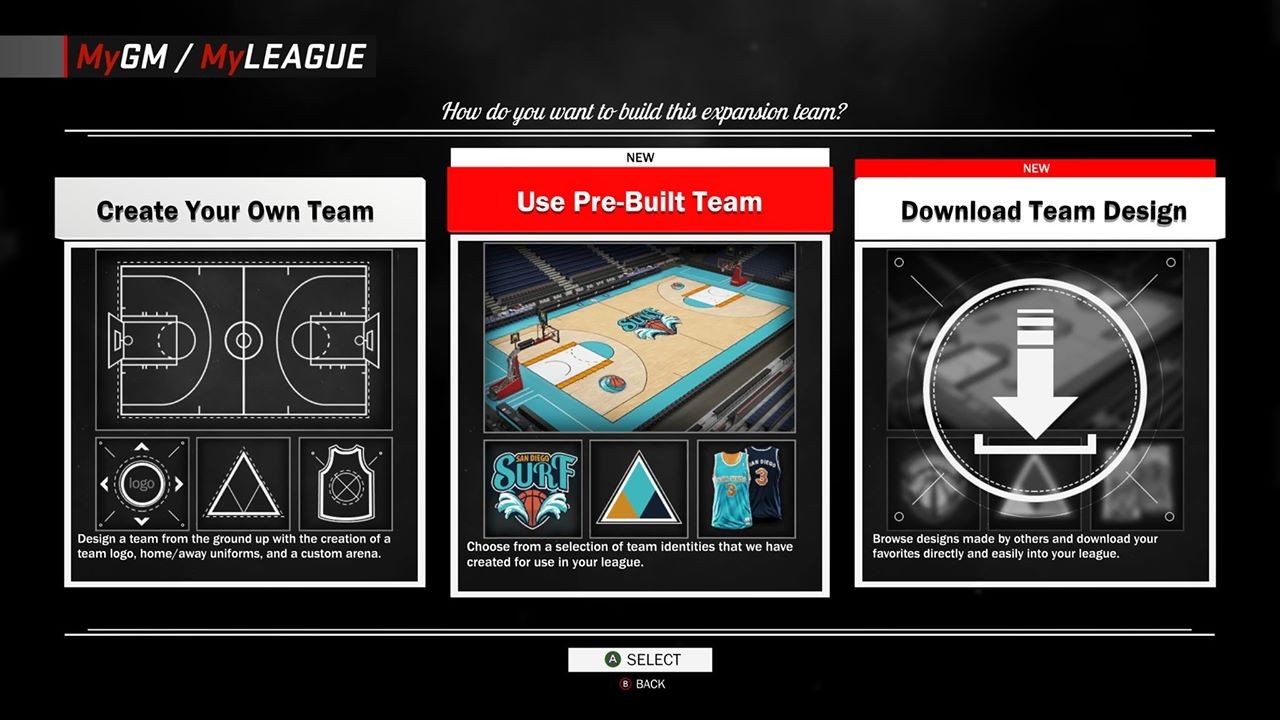 Nba 2k17 Allowing For Expansion Teams