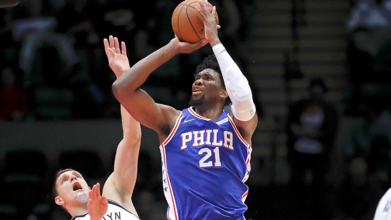 76ers' Joel Embiid nets 22 points in 15 minutes in preseason debut