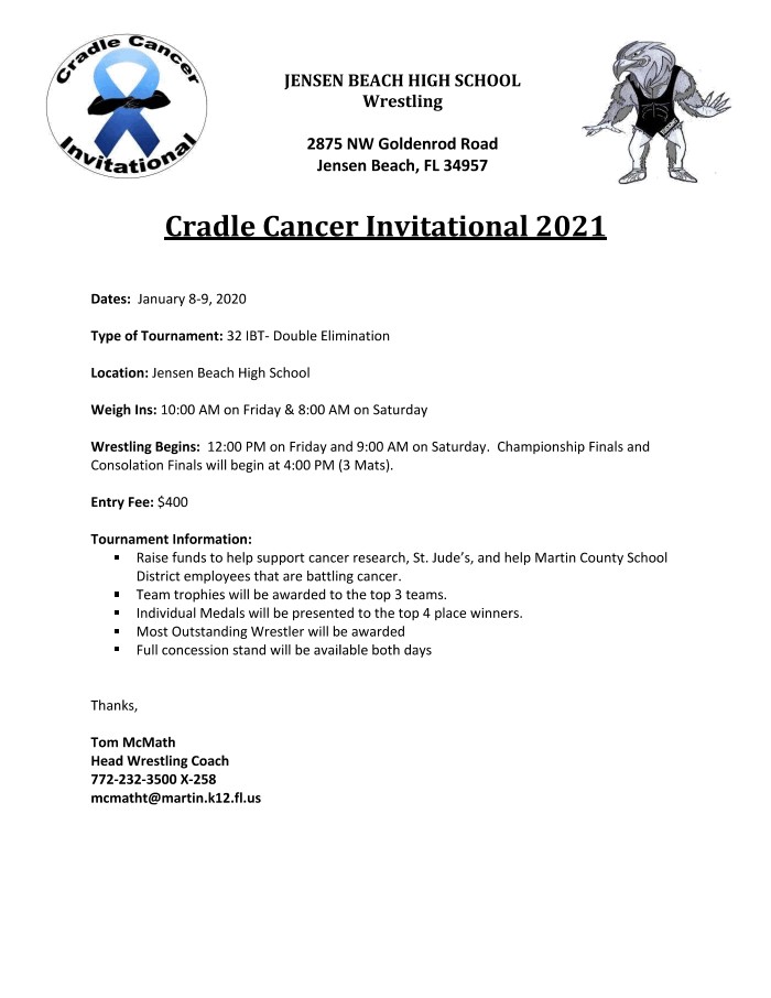 202021 High school wrestling tournament schedule