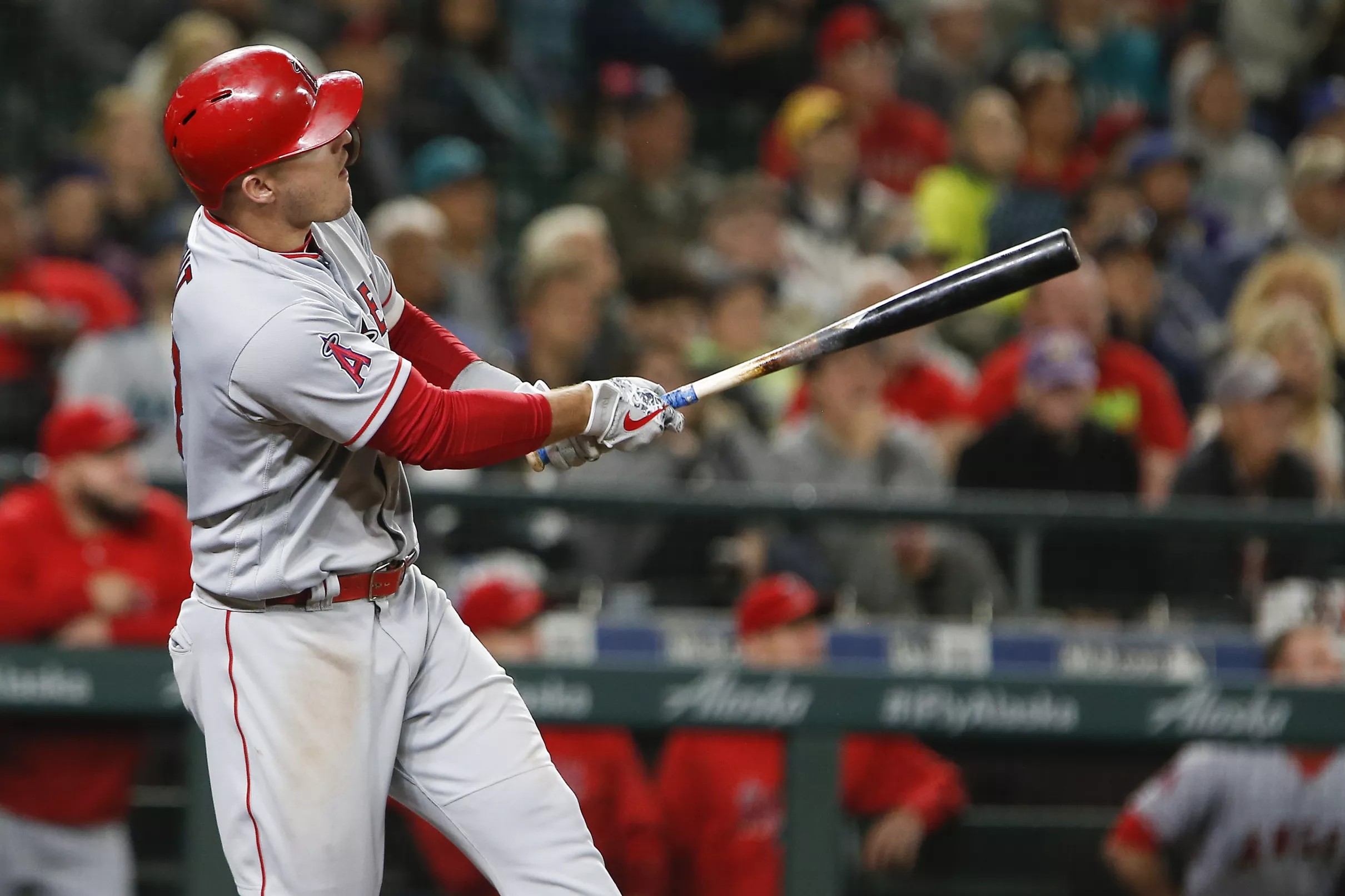 Mike Trout home run daily Passing Brian Downing