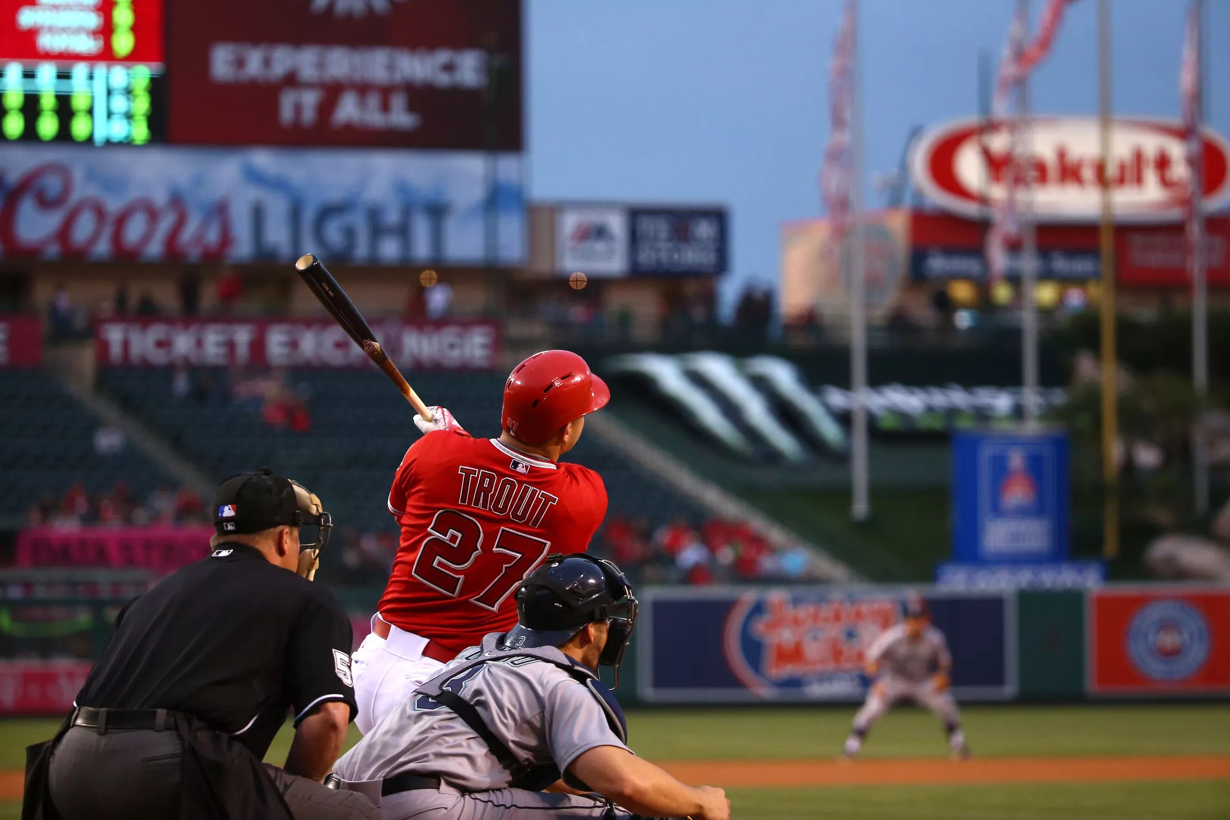 Mike Trout home run daily Offense & defense