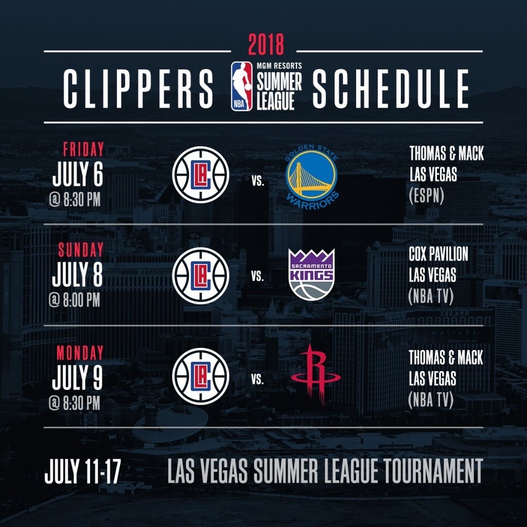 Press Release L.A. Clippers Announce MGM Resorts NBA Summer League
