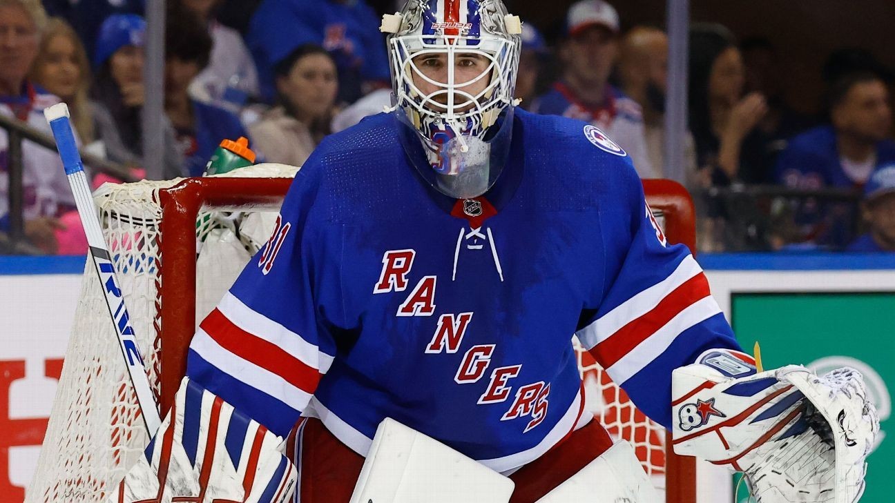 Igor Shesterkin of New York Rangers wins Vezina Trophy as NHL's top