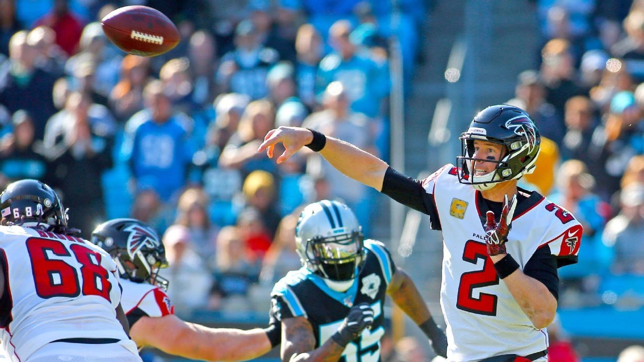 Falcons quarterback Matt Ryan hits top 10 in alltime pass yards