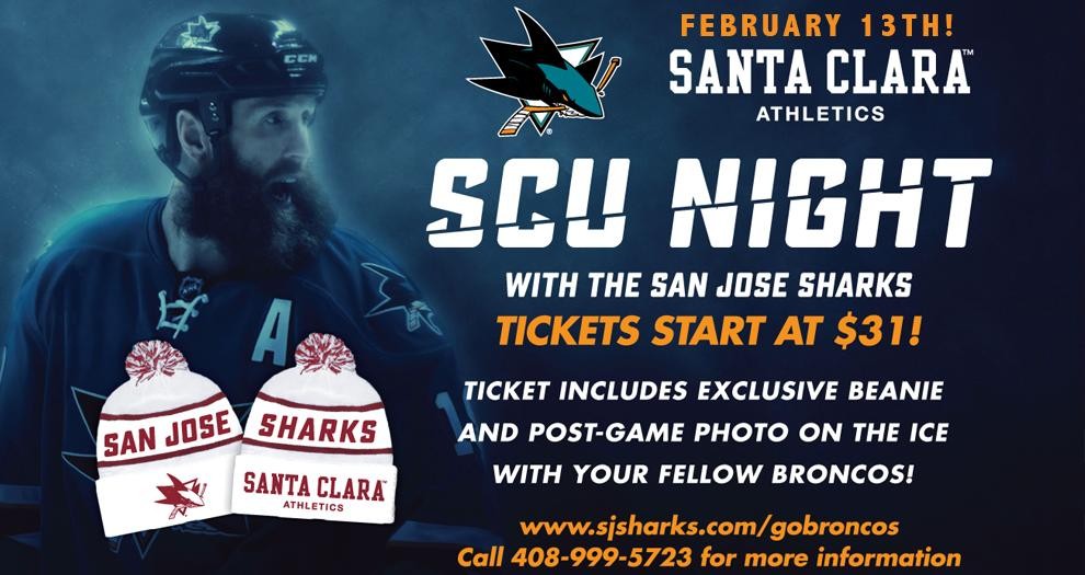 Get Your Tickets for SCU Night with the San Jose Sharks